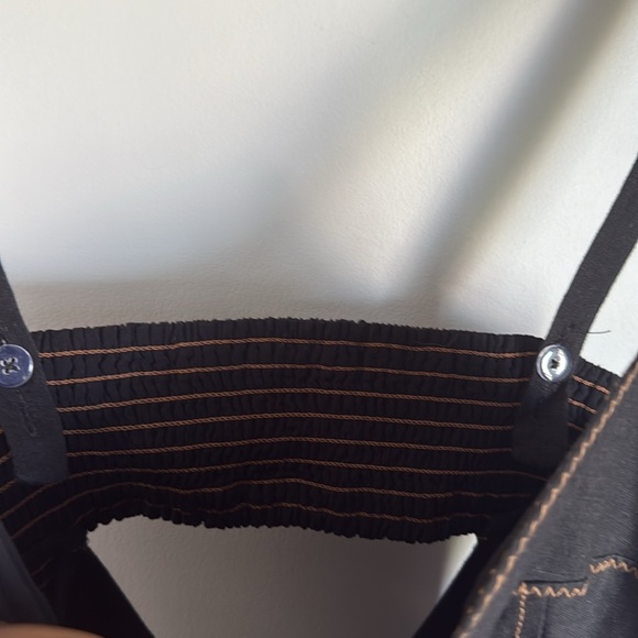 By Anthropologie Appliqué linen blend Midi Dress Medium - Picture 8 of 15